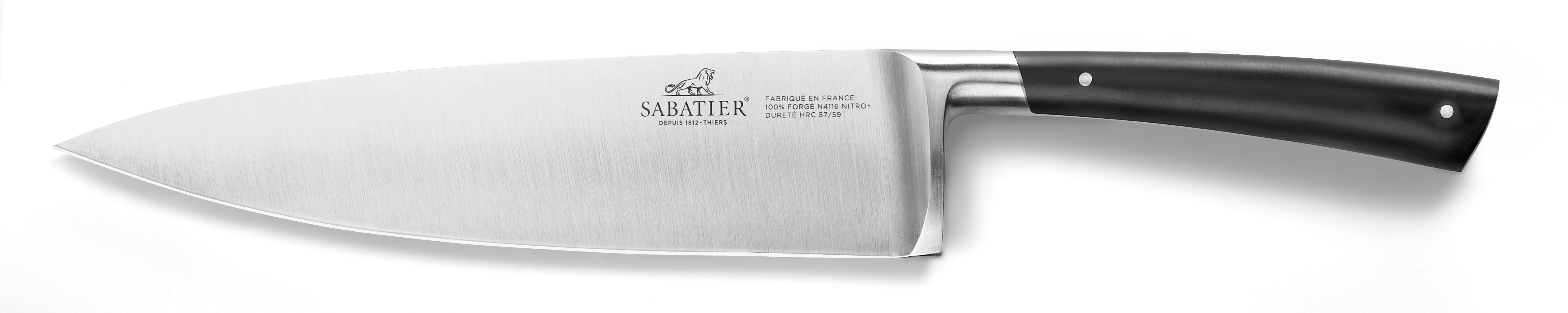 Lion Sabatier 3pc 10cm Paring, 13cm Utility, 20cm Chef Knife Set - Edonist Black by Lion Sabatier