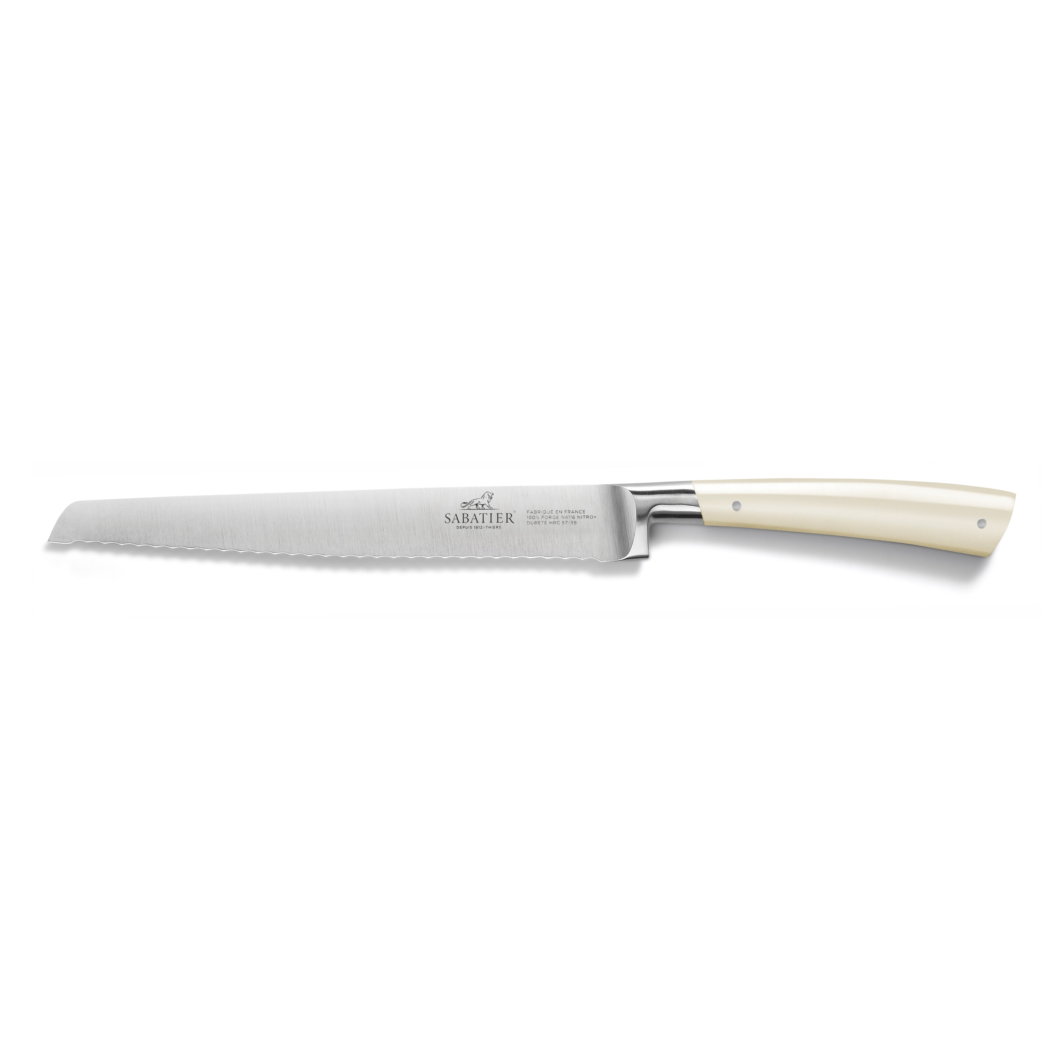 Lion Sabatier Bread Knife 20cm - Edonist Ivory