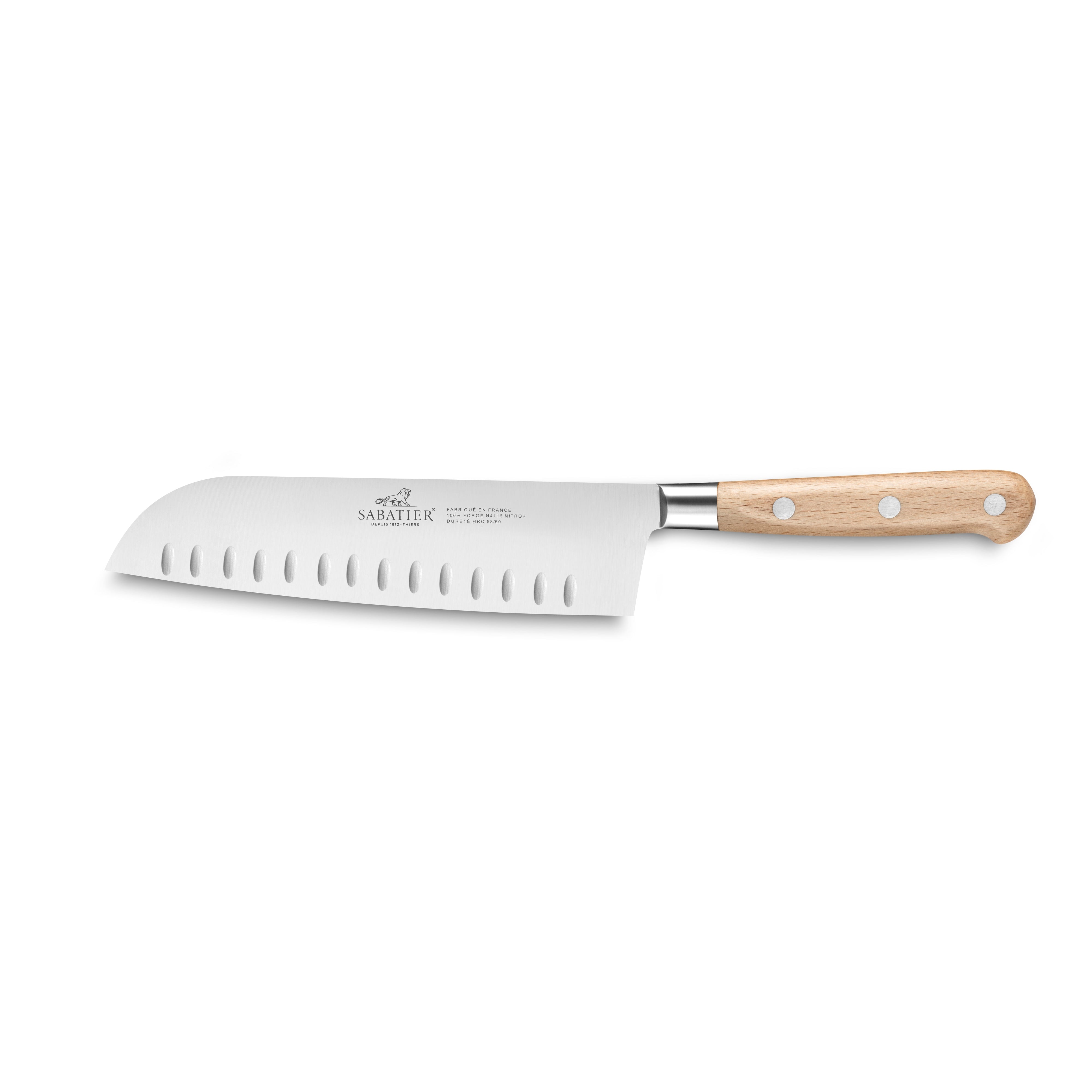 Lion Sabatier Santoku Knife 18cm - Broceliande Beech Wood by Lion Sabatier