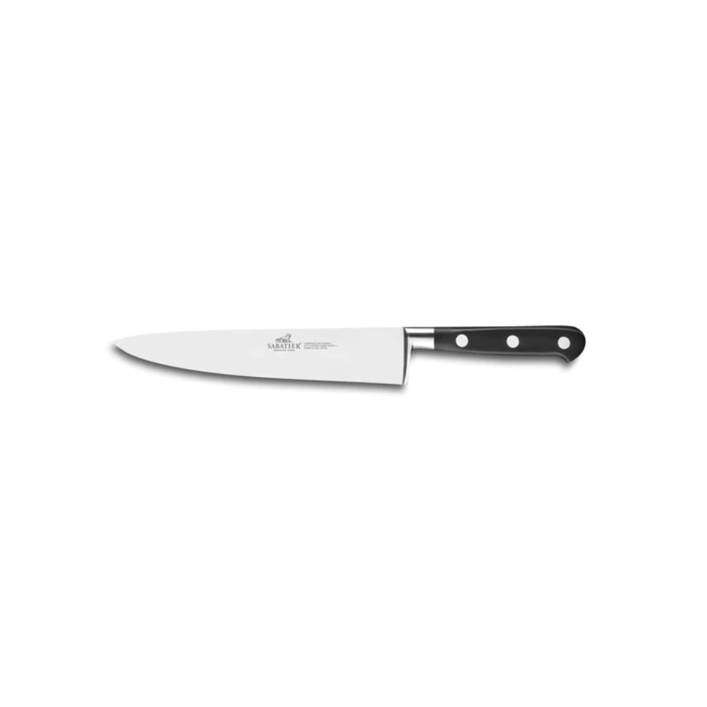 Lion Sabatier Sarlat Black & Walnut Wood Knife Block + 5 Ideal Steel Knives by Lion Sabatier