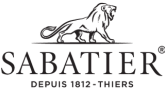 Sabatier logo with a lion emblem and brand name on a white background