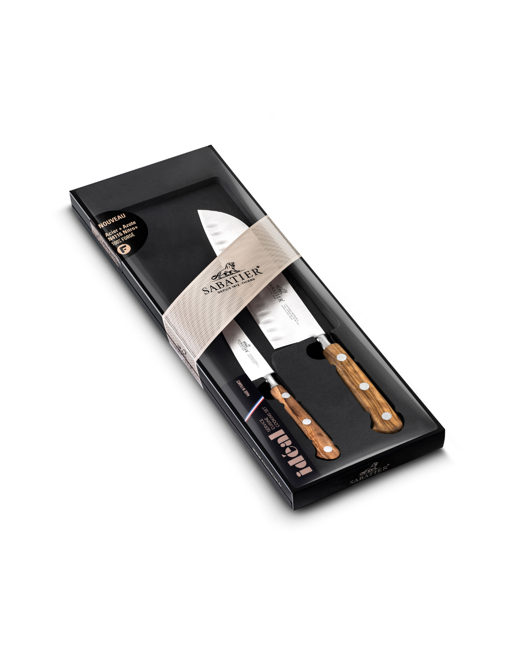 Ideal Perigord 2pc Set - 10cm Paring/18cm Santoku Knife