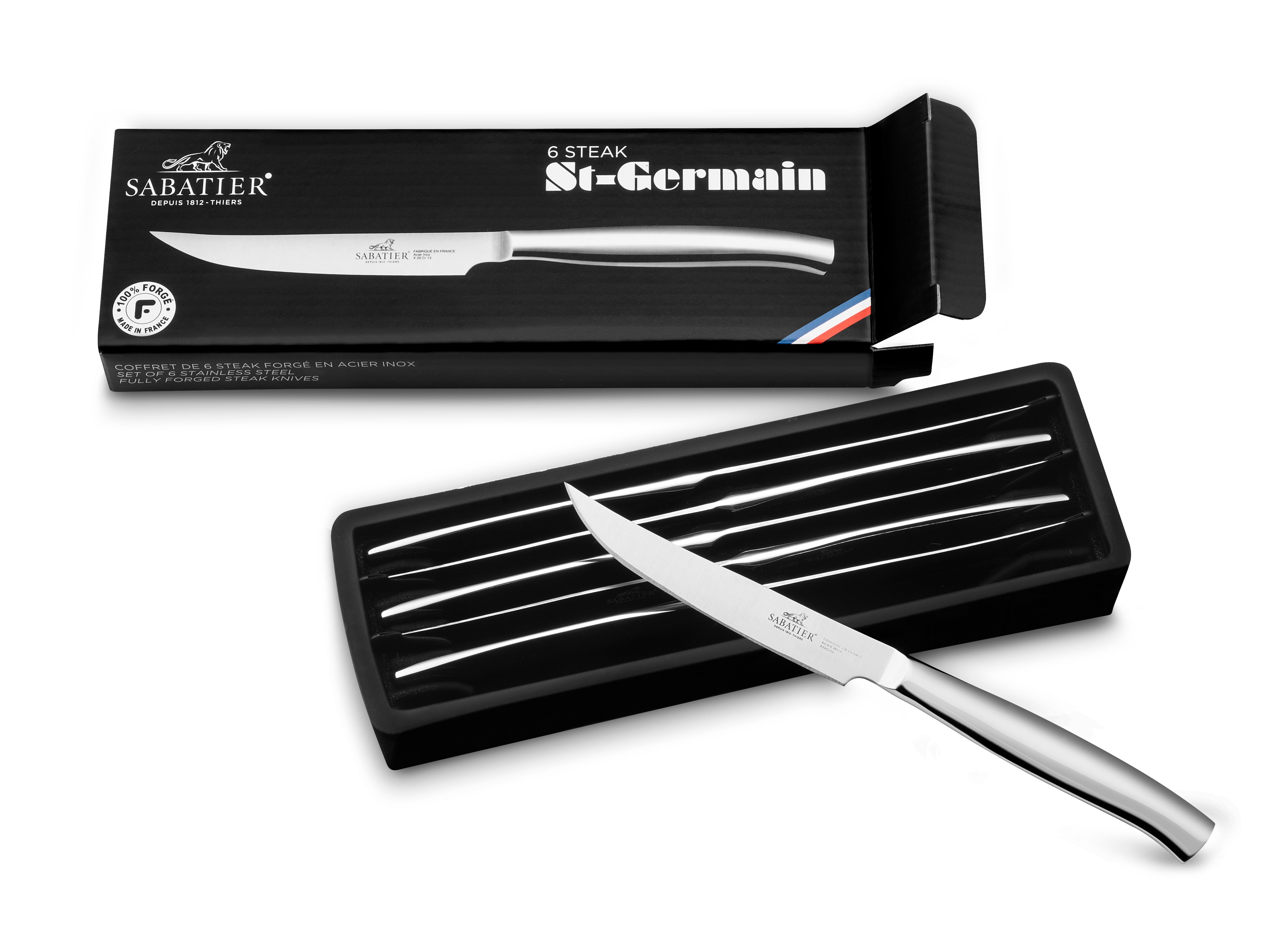 Lion Sabatier 6pc 11cm Serrated Steak Knives - Saint Germain by Lion Sabatier