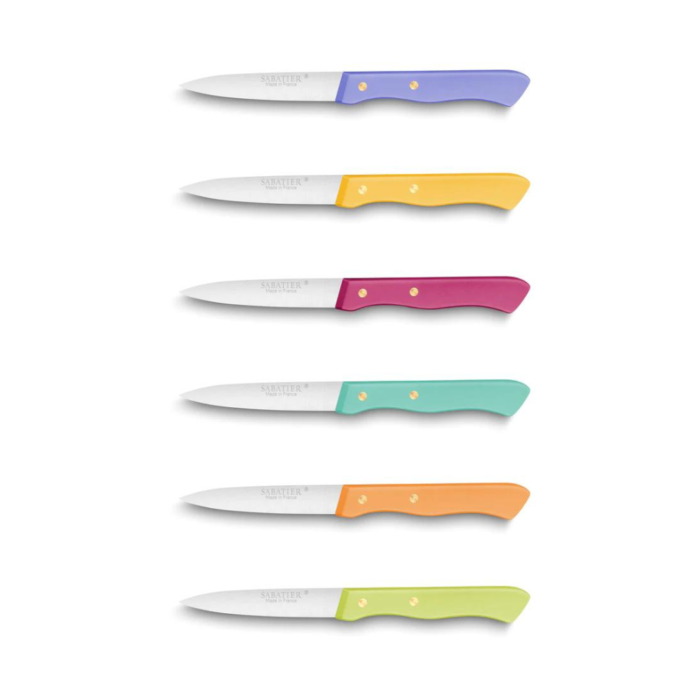 Lion Sabatier 6pc 8cm Paring Knife Set - Serie 197 Mixed Colours by Lion Sabatier