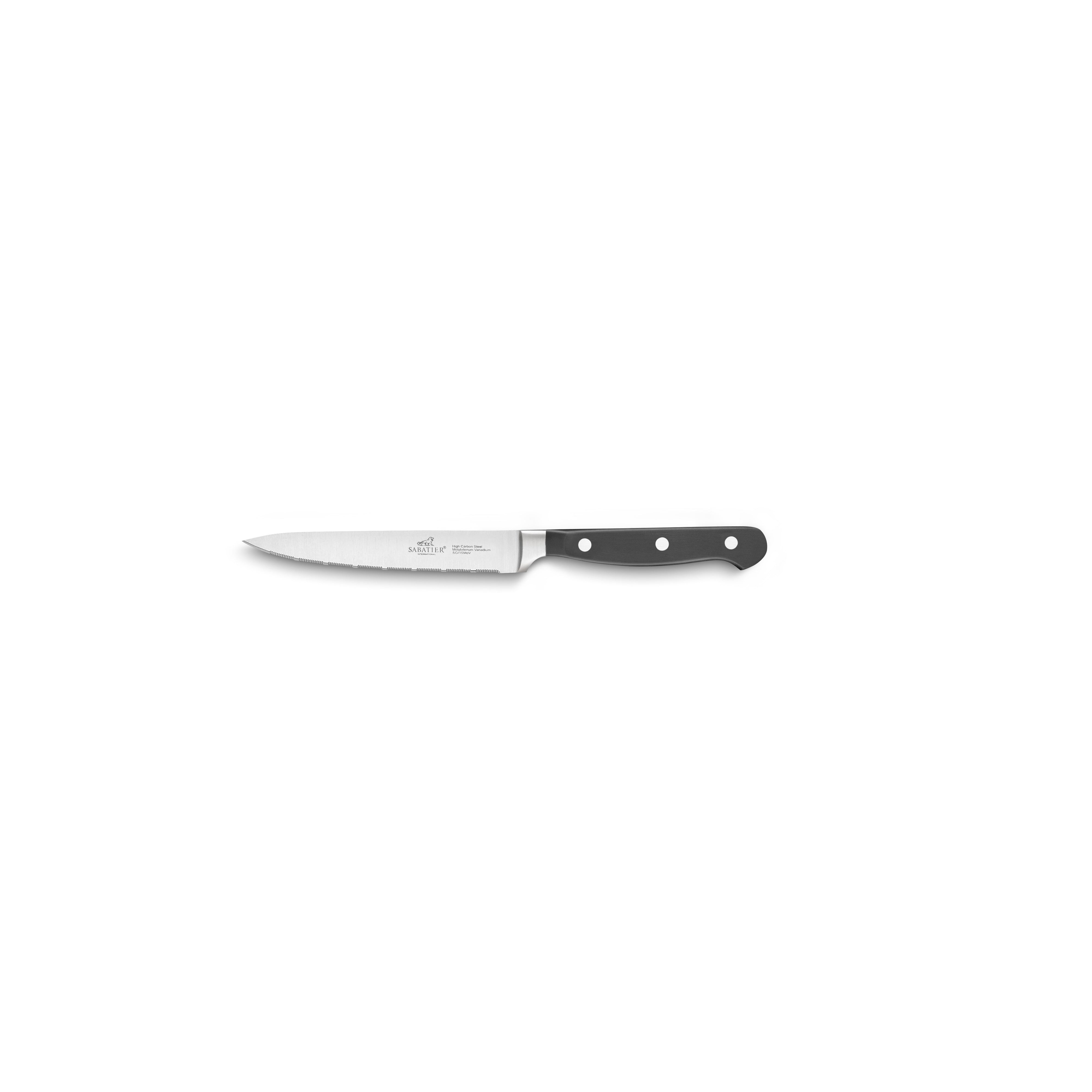 Lion Sabatier 13cm Serrated Utility Knife - Pluton by Lion Sabatier