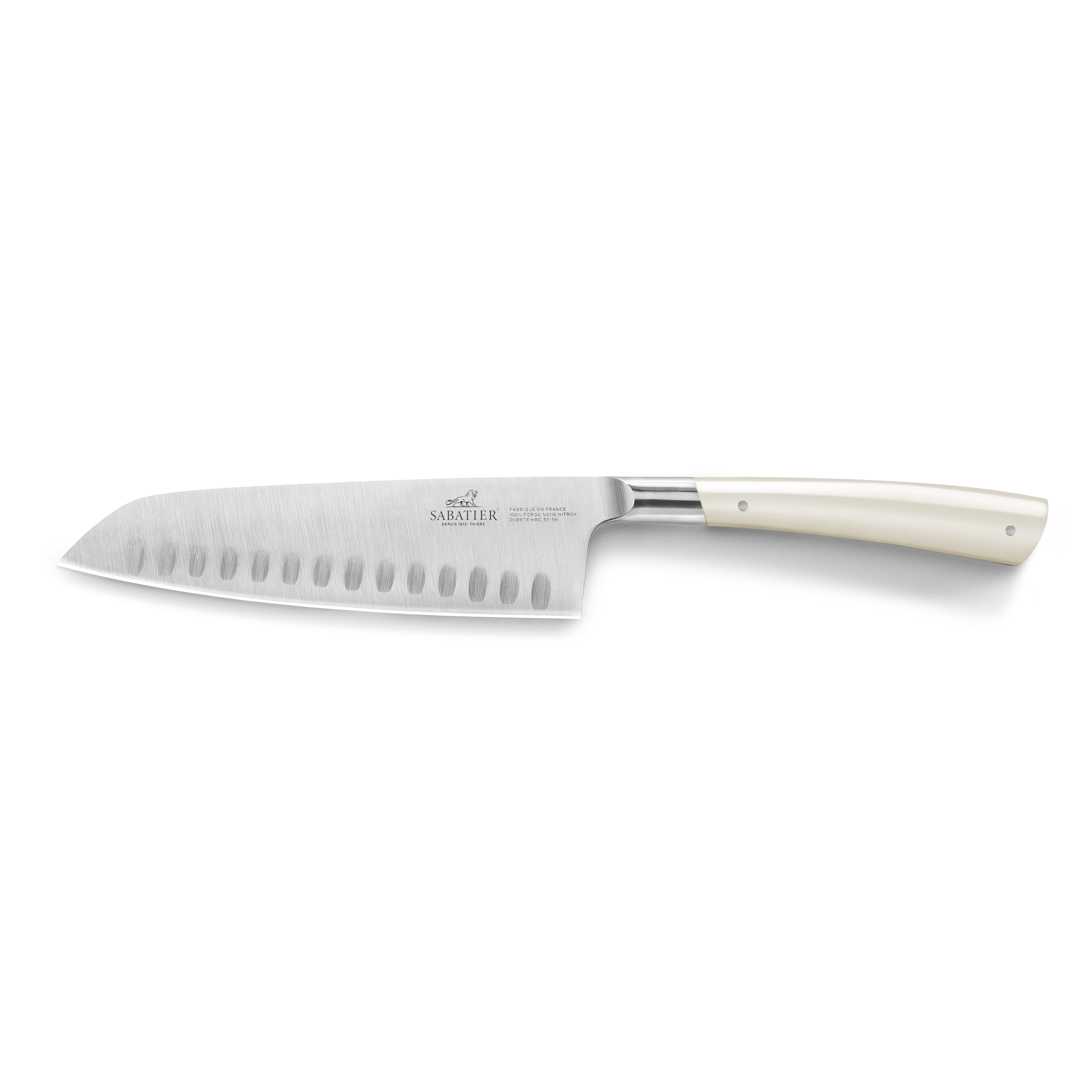 Santoku Knife 18cm - Edonist Ivory