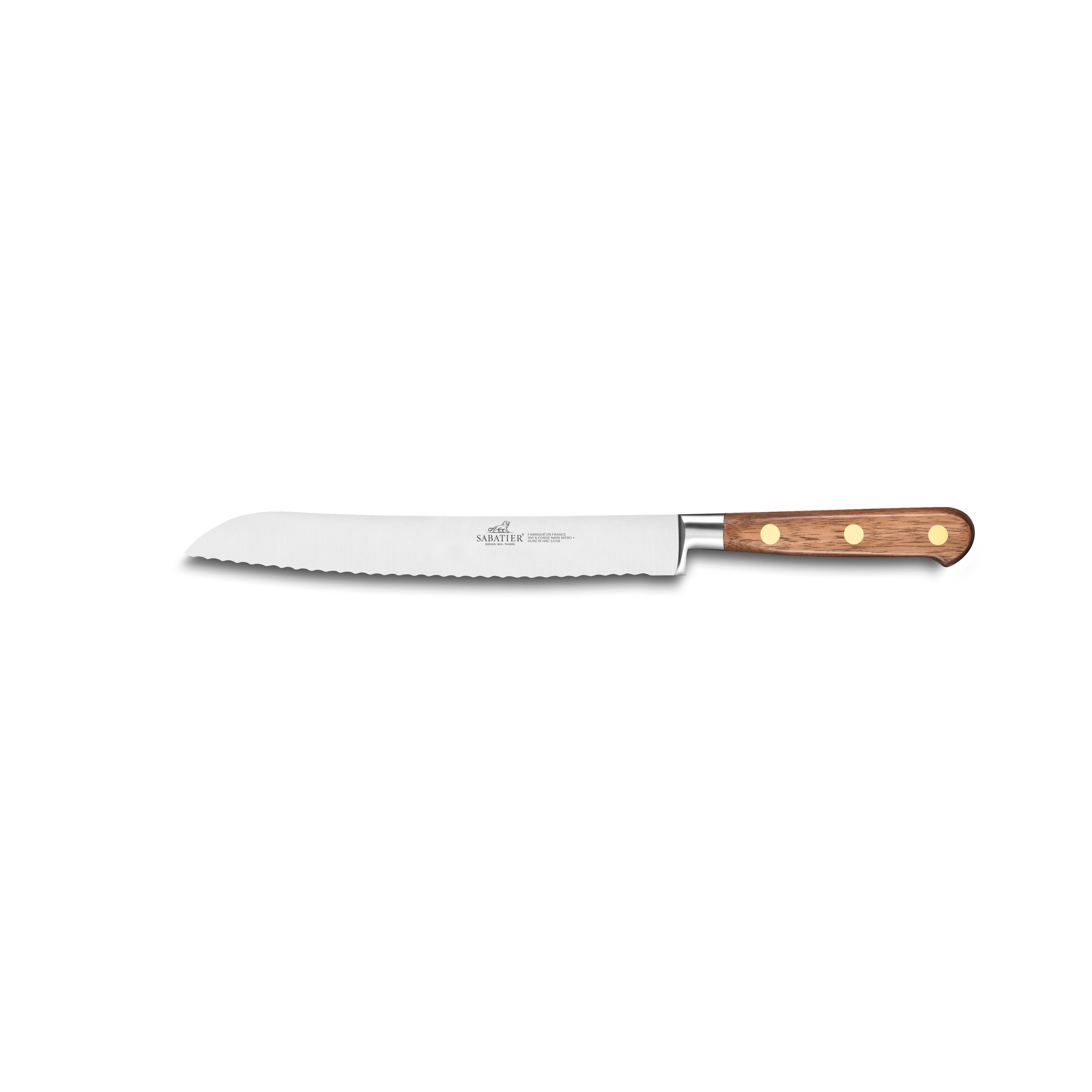 Bread Knife 20cm - Perigord Walnut Wood