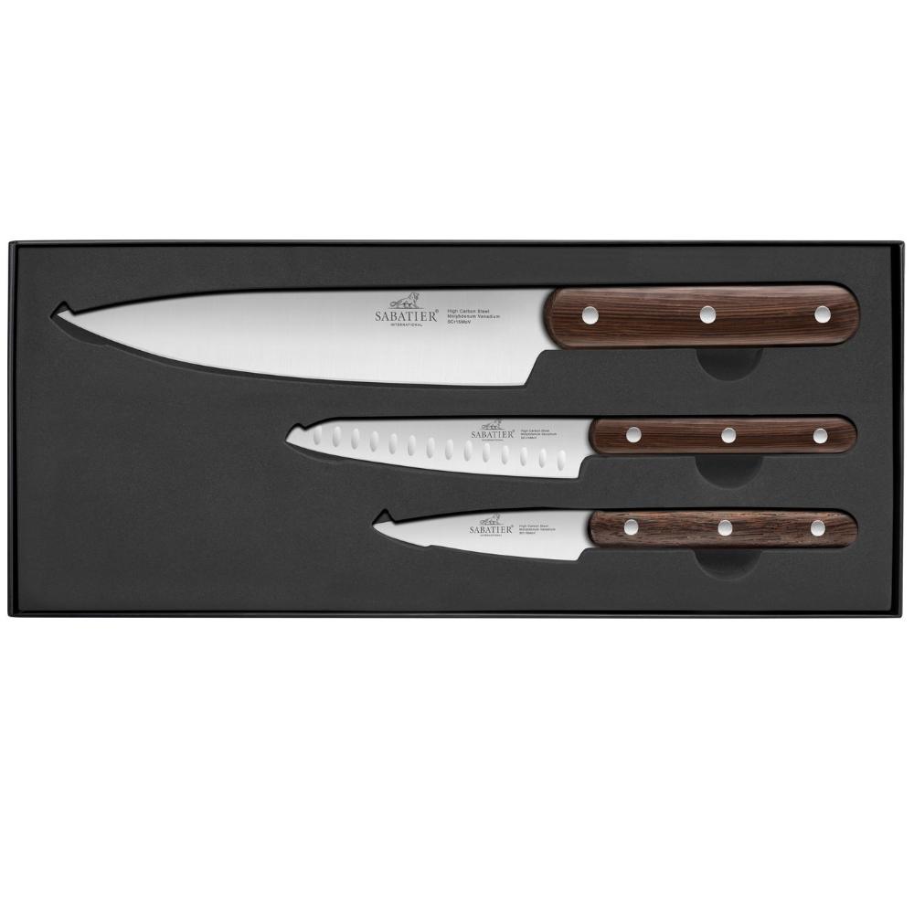 Lion Sabatier 3pc 9cm Paring, 13cm Utility, 20cm Chef Knife Set - Phenix by Lion Sabatier