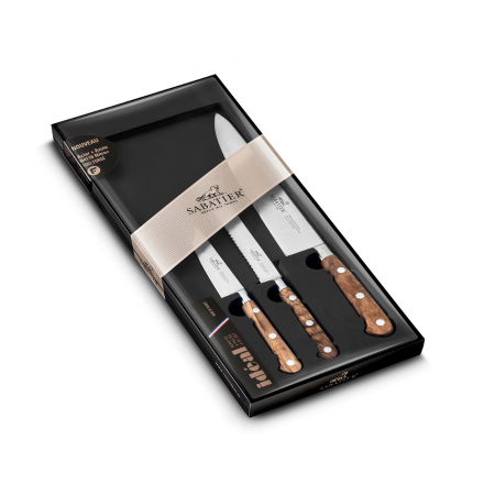 Lion Sabatier 3pc Knife Set €“ 10cm Paring, 13cm Utility, 20cm Chef€™s Knife - Ideal Provençao by Lion Sabatier